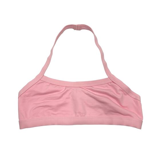 Body Wrappers NWT Light Pink Prowear Halter Open Back Bra Pull Over Dance Top - Picture 2 of 8